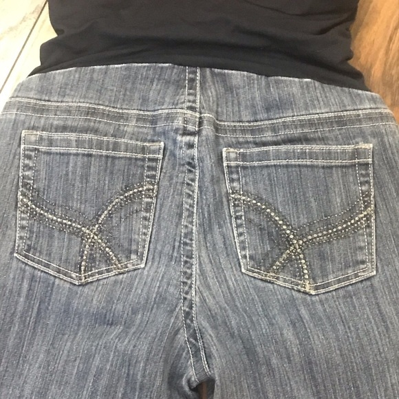Motherhood Maternity Bootcut Dark Wash Jeans sz M - Picture 5 of 6